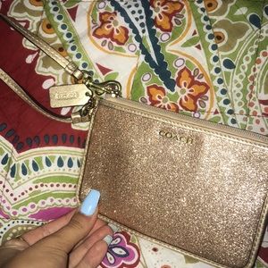 Sparkly Coach wristlet❣️